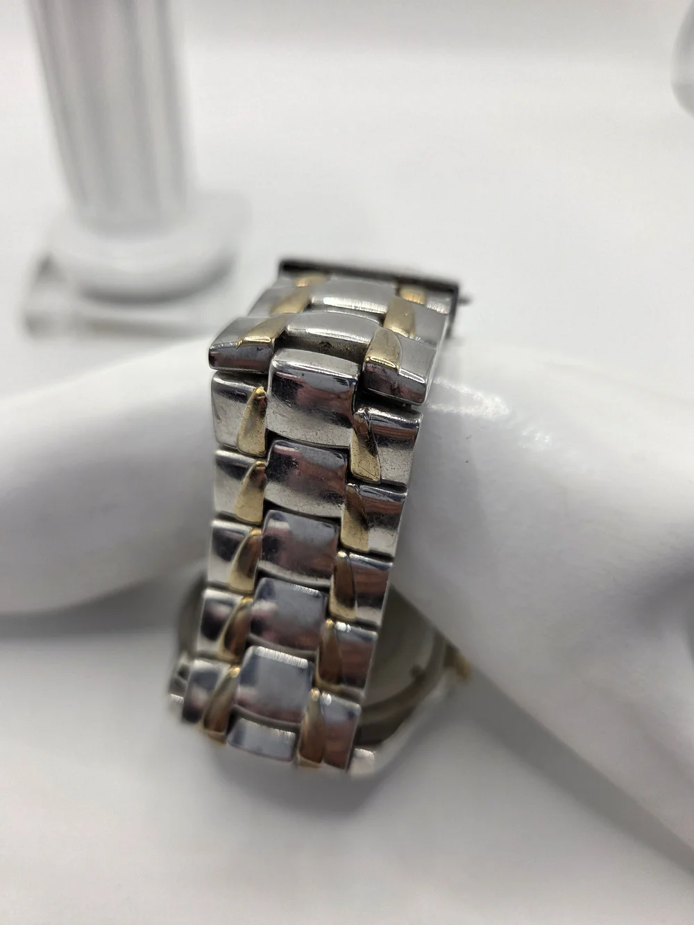 Marc Ecko Two Tone Swarovski Crystal Encore Oz Men's Bracelet Watch